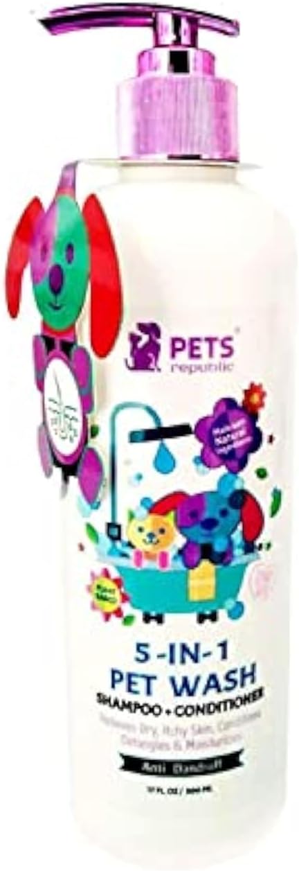 Pets republic shampoo anti dandruf with bubble gum - 500 ml