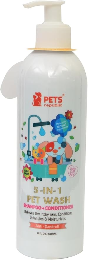 Pets Republic 5 In 1 Pet Wash Shampoo 500 Ml