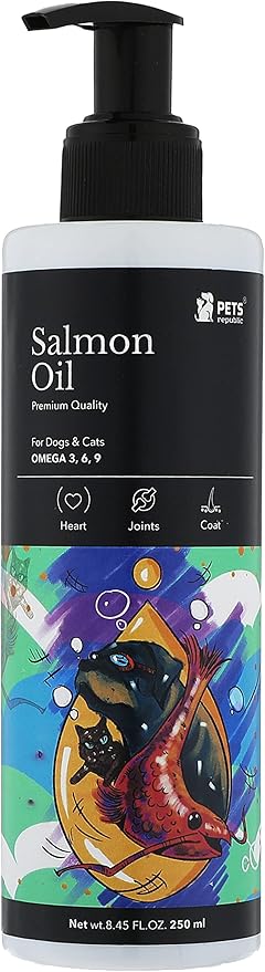 Pets republic salmon oil omega 3,6,9 for cats & dogs 250ml